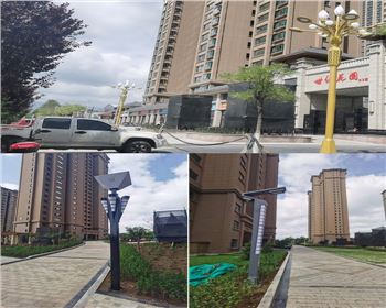 甘肅平涼新世紀集團世紀花園庭院燈路、景觀路燈項目